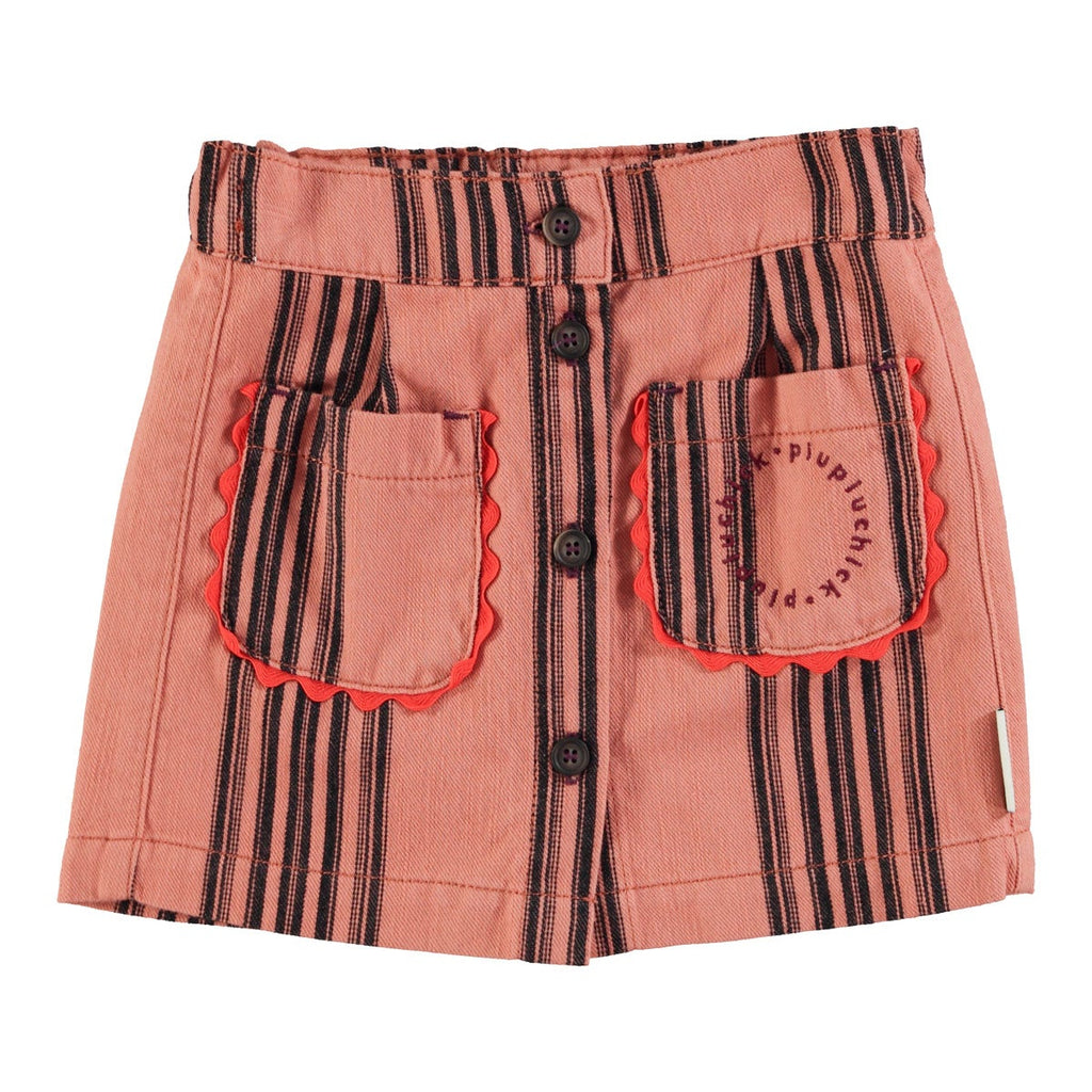Falda Pink w/ black stripes