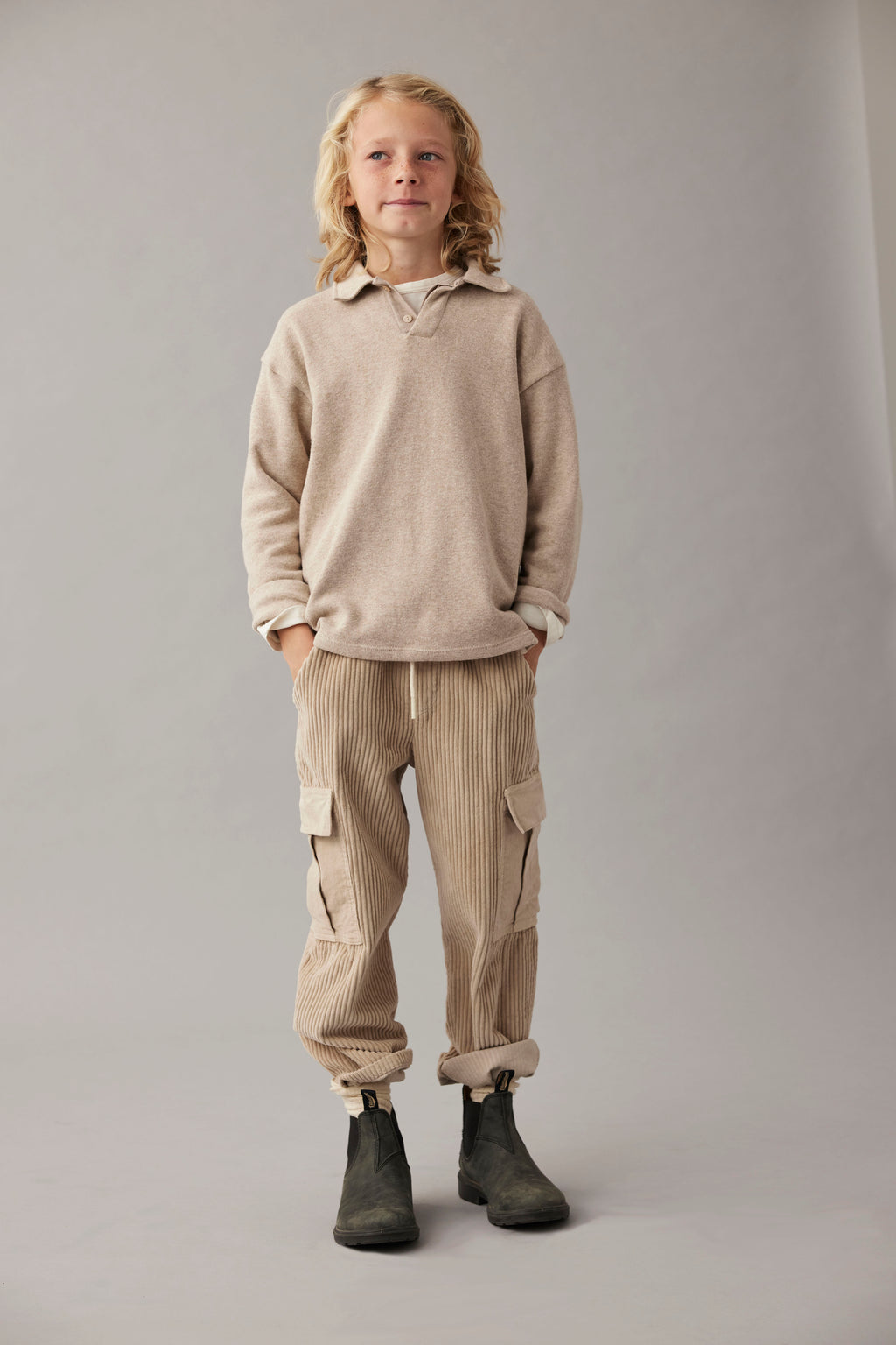 Jersey Timork soft knit stone