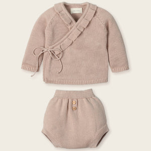 Conjunto primera puesta corto Milan blush