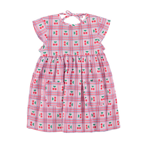 Vestido lilac cherries