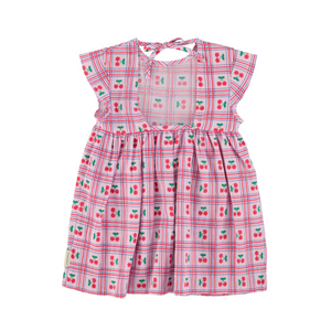 Vestido lilac cherries