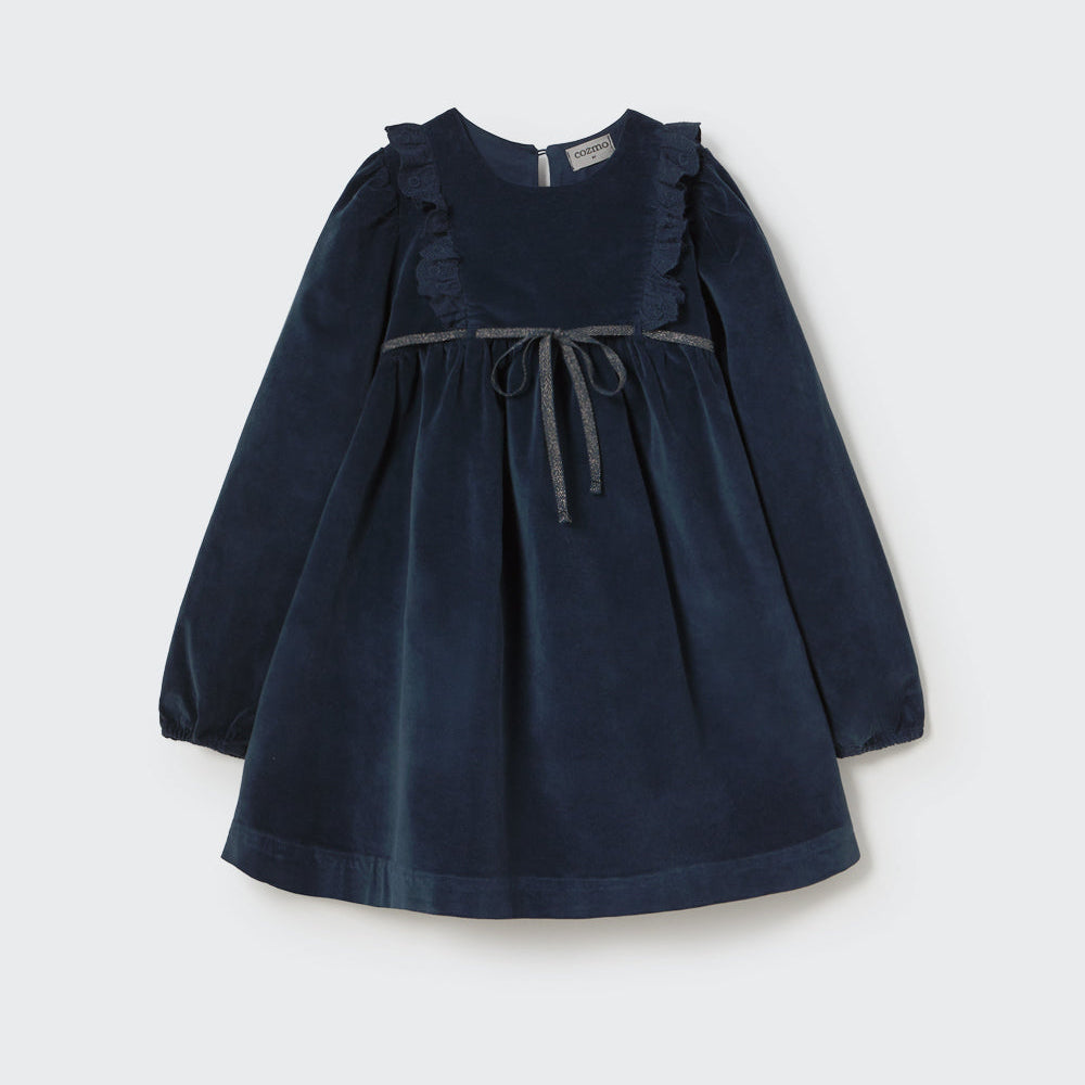 Vestido velour Osaka navy