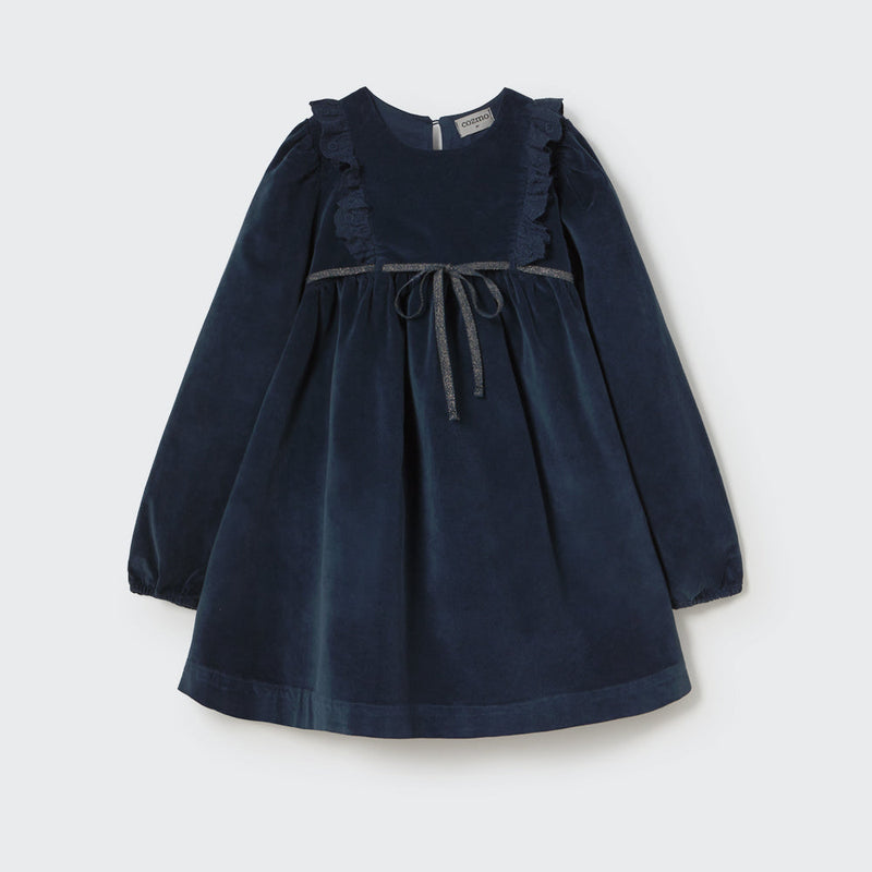 Vestido velour Osaka navy