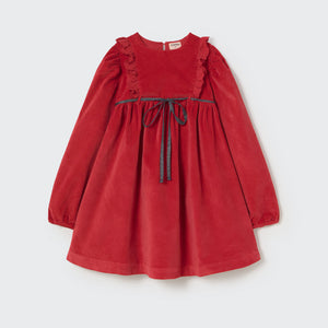 Vestido velour Osaka red