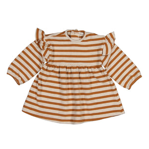 Vestido Sprinkler striped caramel