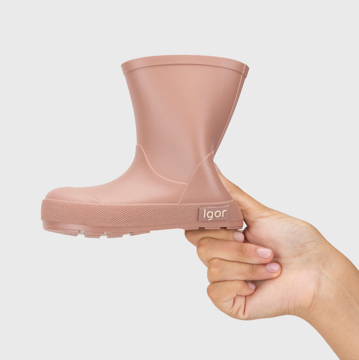 Bota de agua Yogi cuello rosa