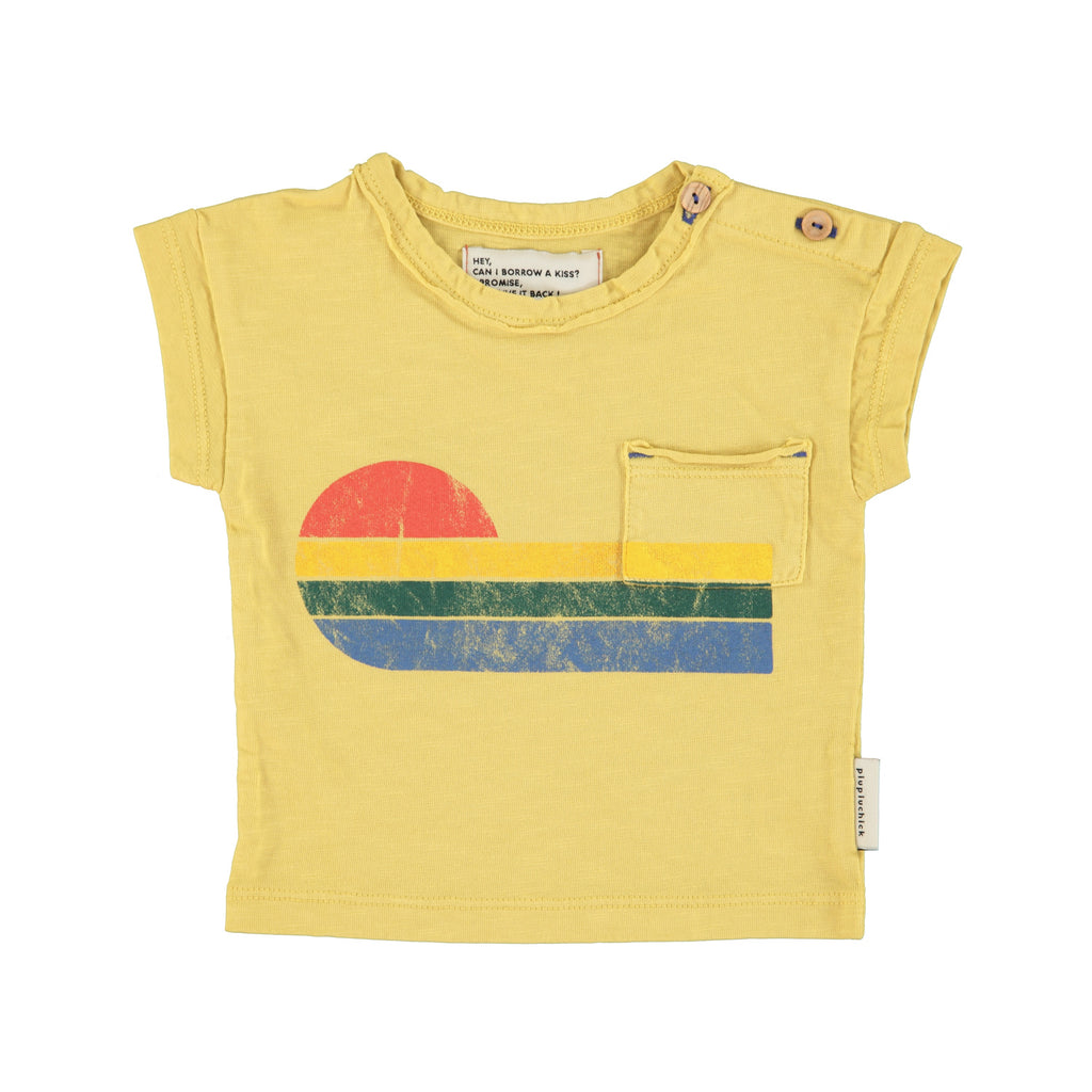 Camiseta baby Wave Yellow