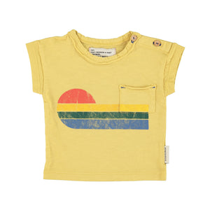 Camiseta baby Wave Yellow
