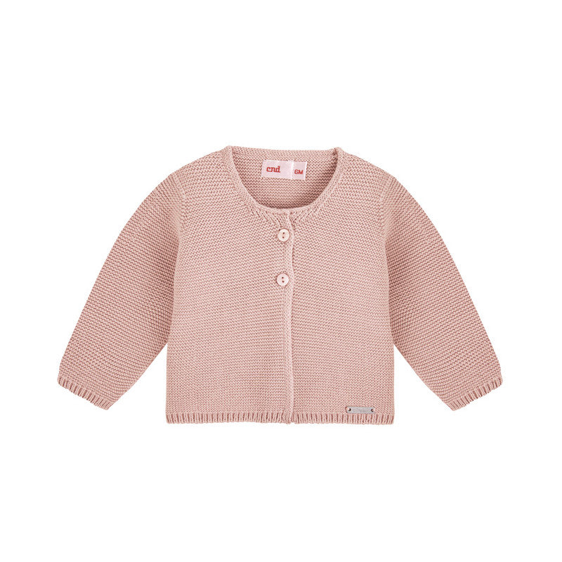 Jersey punto rosa empolvado