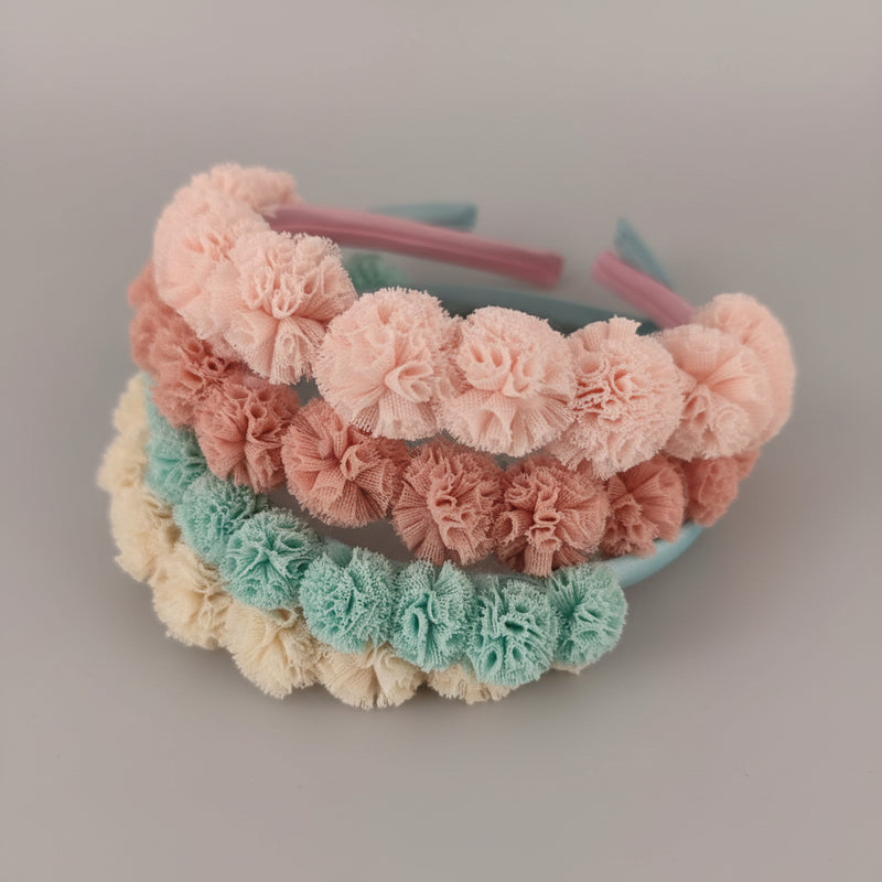Diadema Pompom o Tul o Cinta Santo Planazo