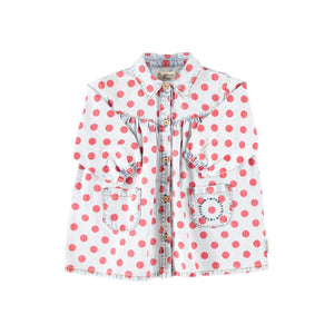 Vestido denim Red Dots