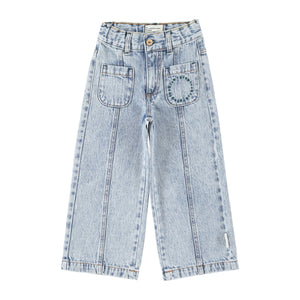 Pantalón Flared Blue Denim