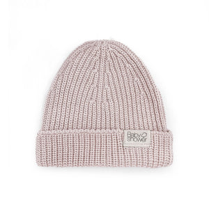 Gorro new born Tricot canalé Nude