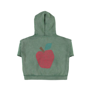 Sudadera hoodie Apple Print green