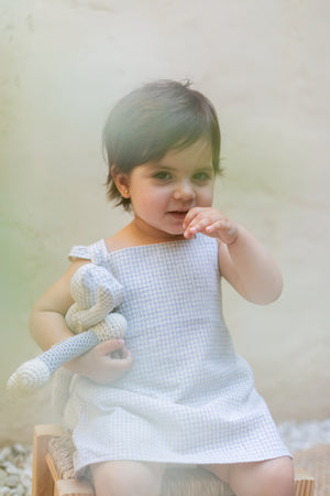 Vestido Sara vichy gris