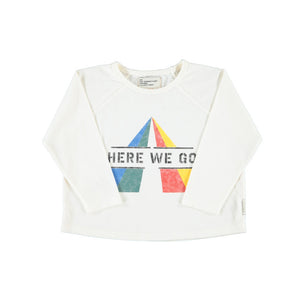 Camiseta Here We Go ecru