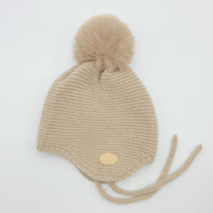 Gorro punto bobo Beige