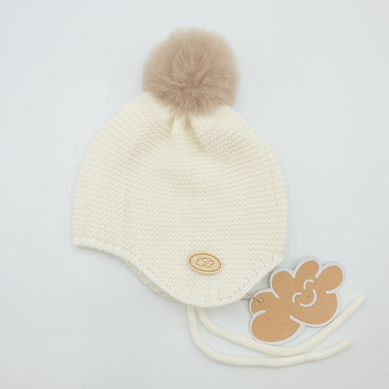 Gorro punto bobo Crudo