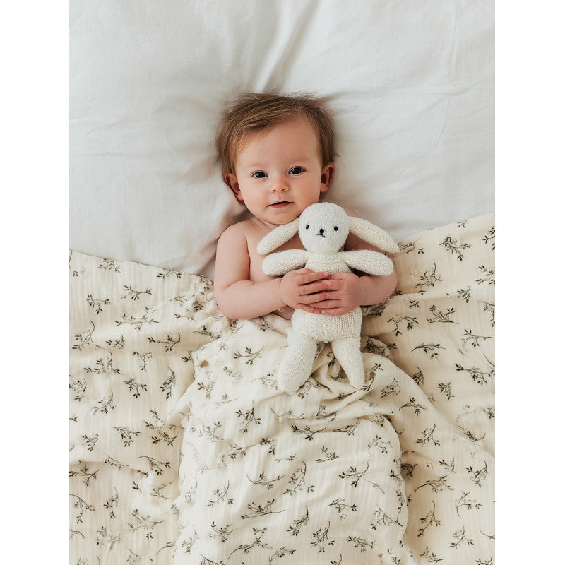 Manta Polar fino Olive Bloom