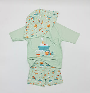Bañador boxer UPF 50+ Menta