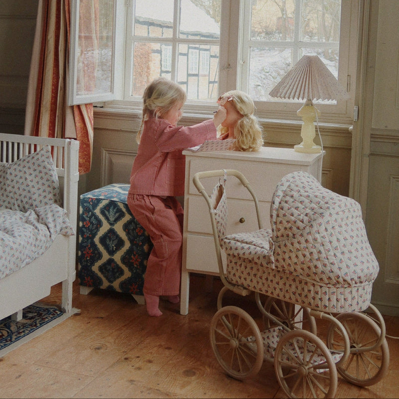 Minnie Doll Pram Vintage Flowers