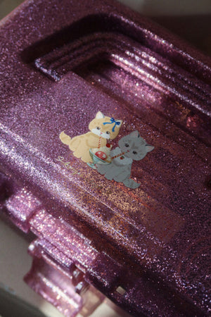 Caja Glam Glitter lila