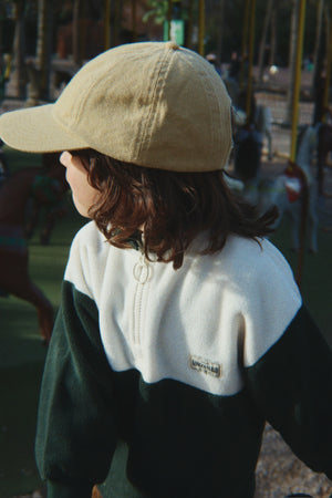 Sudadera Polar half forest green