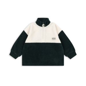 Sudadera Polar half forest green