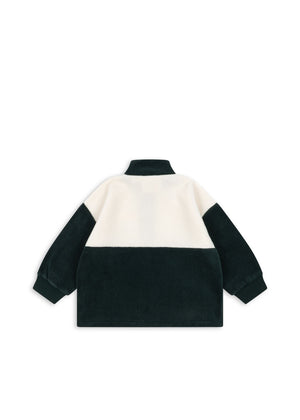 Sudadera Polar half forest green
