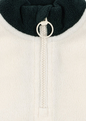 Sudadera Polar half forest green