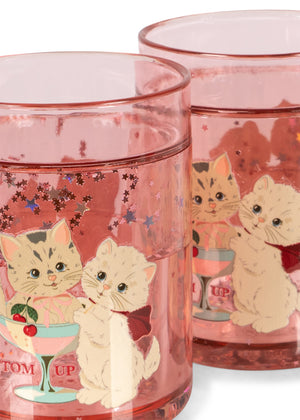 Vaso Glitter Kitties