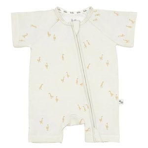 Pijama corto bambú cremallera Geese