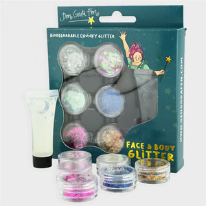 Pinturas cara y cuerpo Glitter