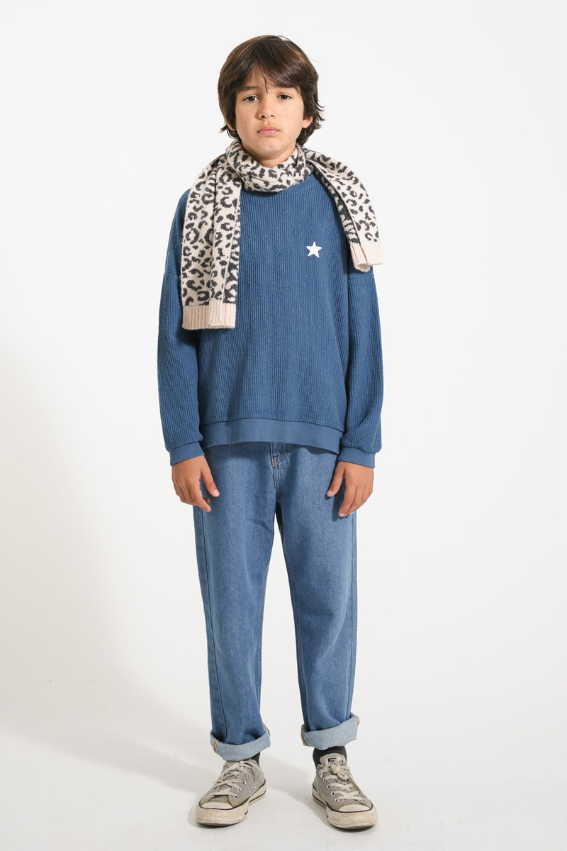 Pantalón Denim Unisex Washed navy