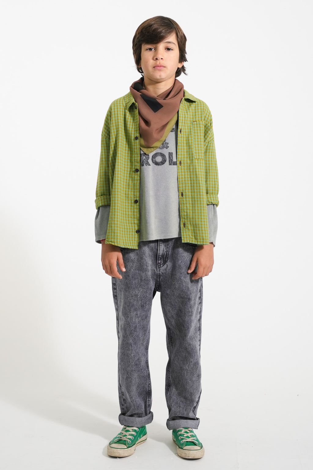 Camisa Green Checkered