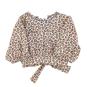 Blusa Crop Animal Print