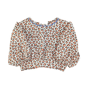 Blusa Crop Animal Print