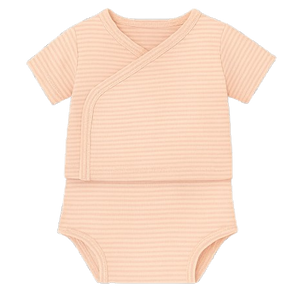 Conjunto manga corta rayas Rosa