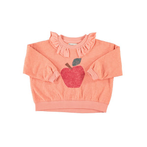 Sudadera Apple print pink