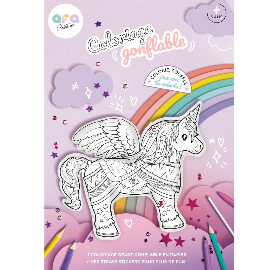 Dibujos inflables para pintar Unicornio