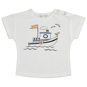 Camiseta Boat Submarine White