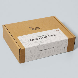 Set de maquillaje de madera